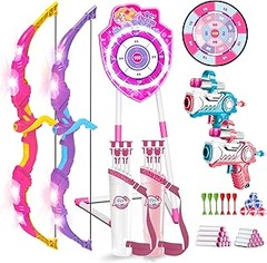 ¿Cuánto cuesta un arco y diana de juguete para niños?