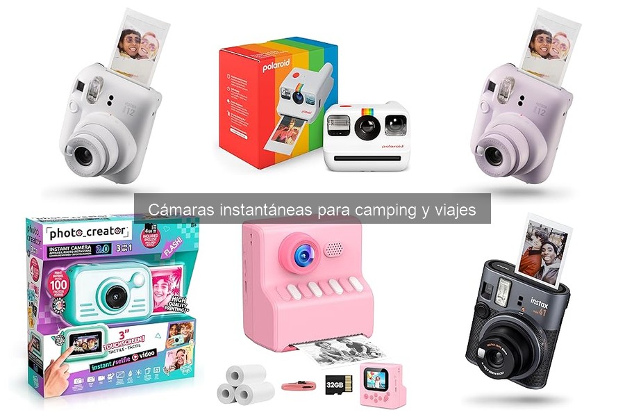Accesorios esenciales para cámaras instantáneas en camping