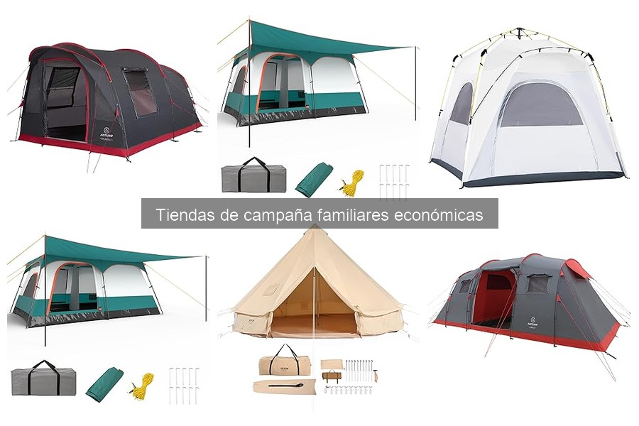 Accesorios imprescindibles para tiendas de campaña familiares económicas