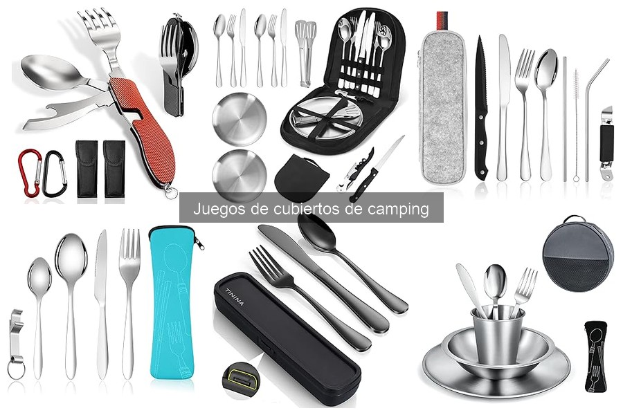 Accesorios útiles para juegos de cubiertos de camping