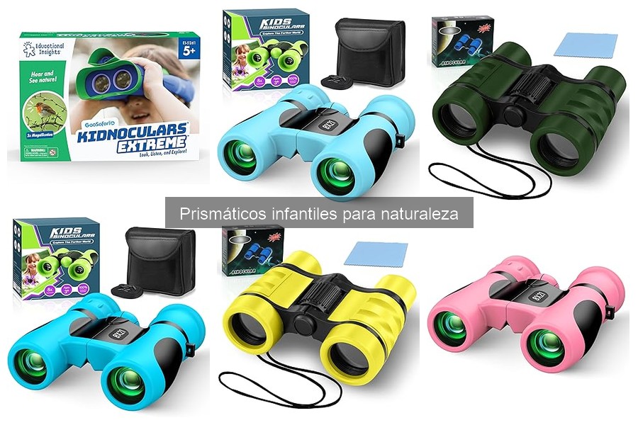 Accesorios útiles para prismáticos infantiles en la naturaleza