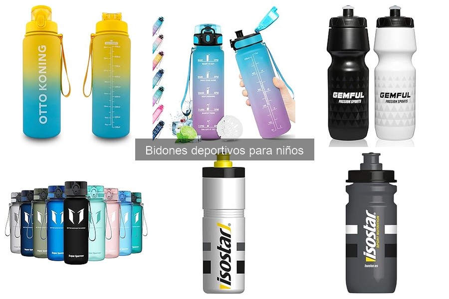 Alternativas a bidones deportivos para niños en exteriores
