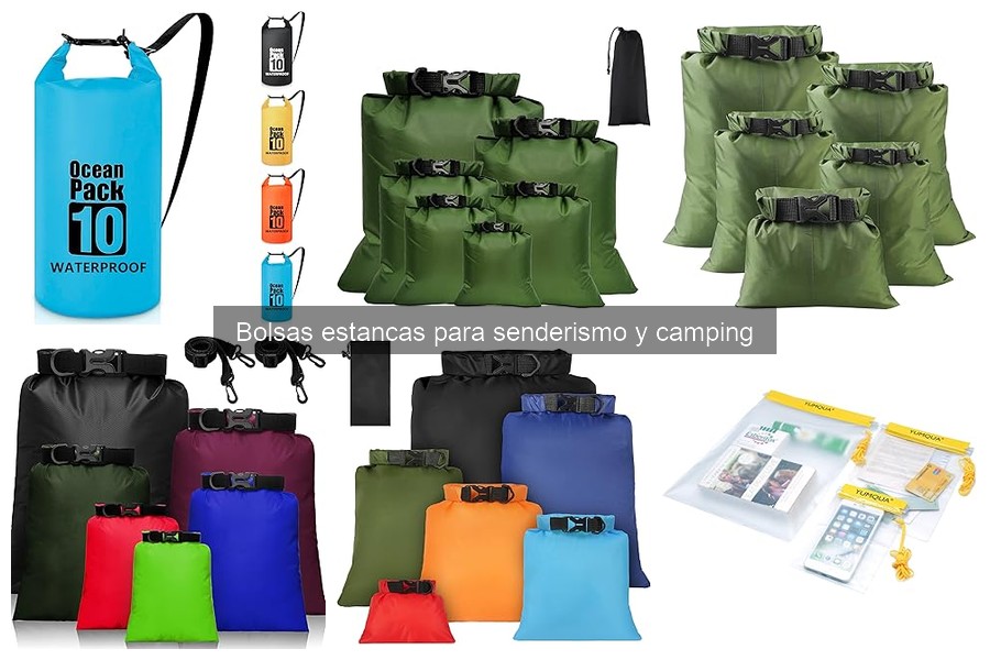 Alternativas a bolsas estancas para senderismo y camping