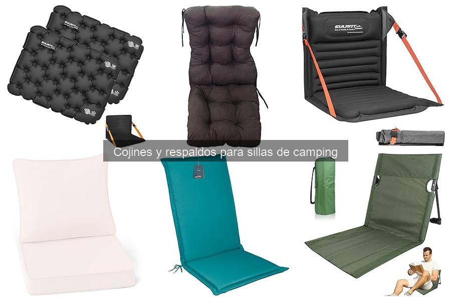 Alternativas a cojines y respaldos para sillas de camping