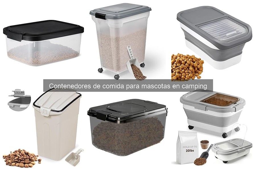 Alternativas a contenedores de comida para mascotas en camping