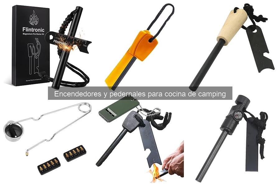 Alternativas a encendedores y pedernales para cocinar en camping