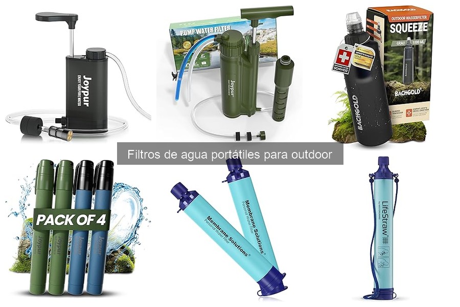 Alternativas a filtros de agua portátiles para outdoor