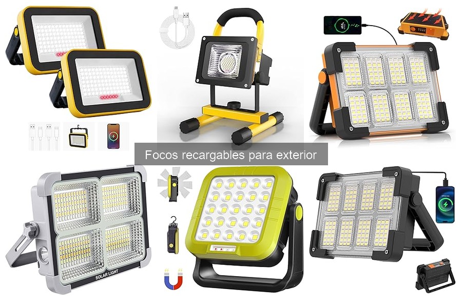 Alternativas a focos recargables para exterior: opciones efectivas