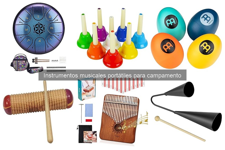 Alternativas a instrumentos musicales portátiles para campamento