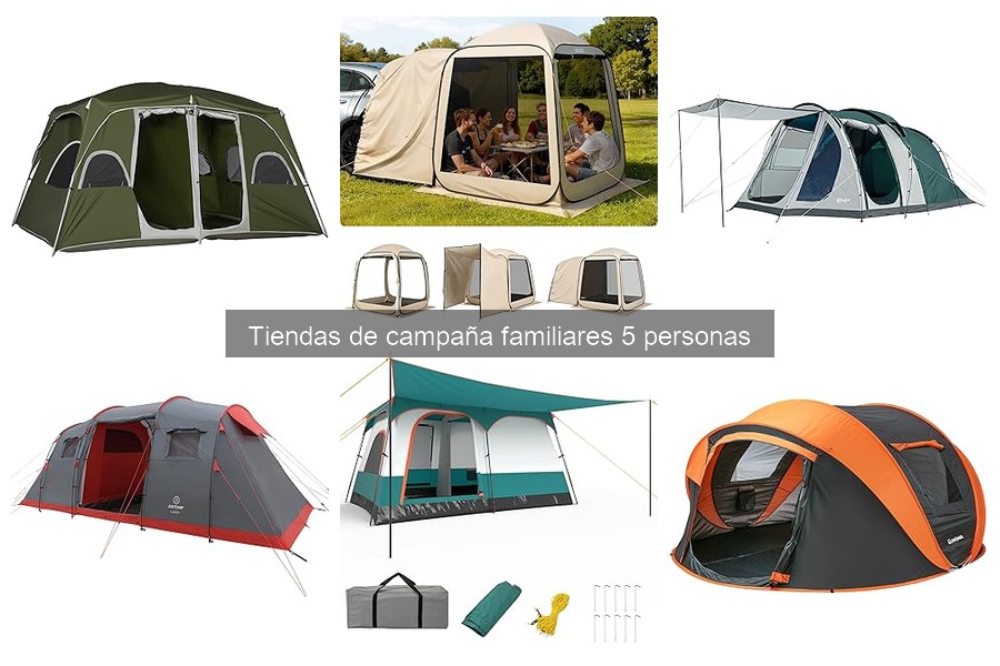 Alternativas a la tienda de campaña familiar para 5 personas