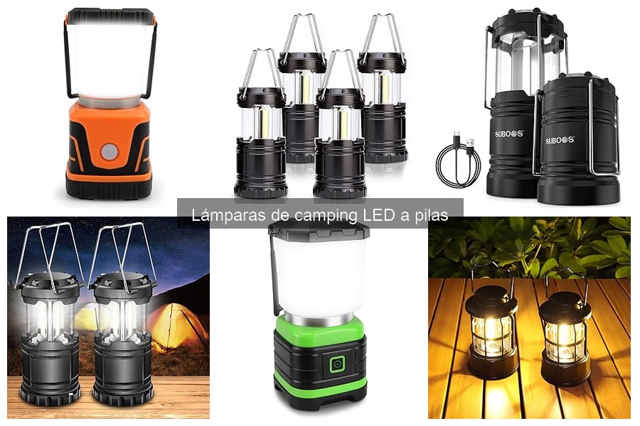 Alternativas a Lámparas de Camping LED a Pilas