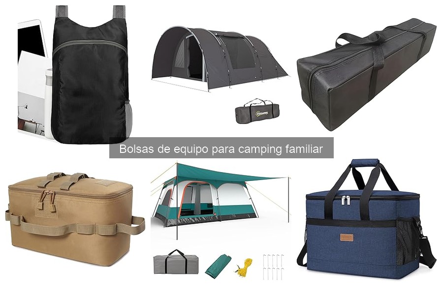 Alternativas a las bolsas de equipo para camping familiar