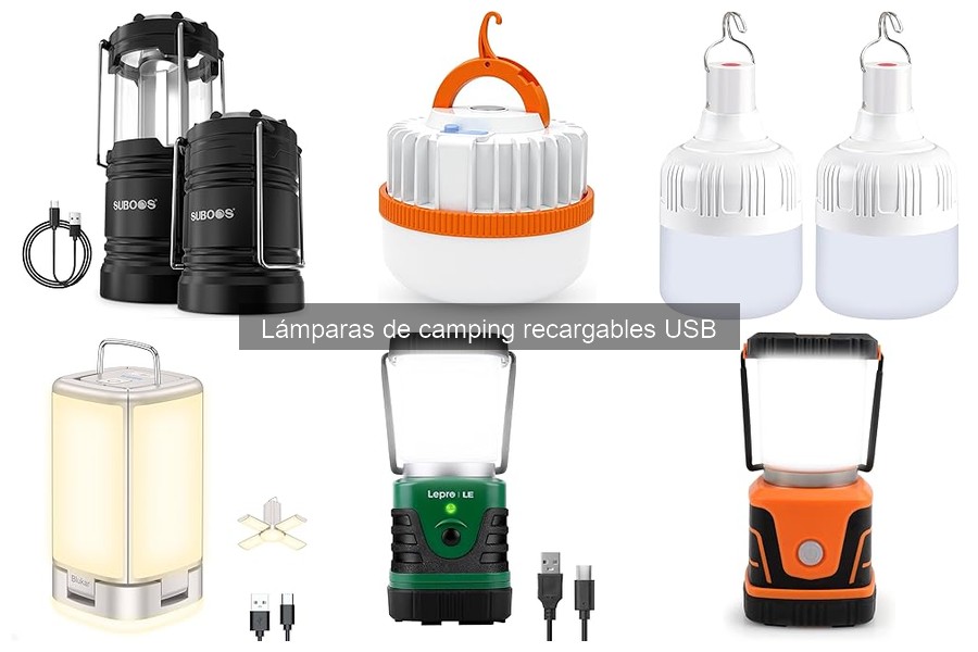 Alternativas a las lámparas de camping recargables USB