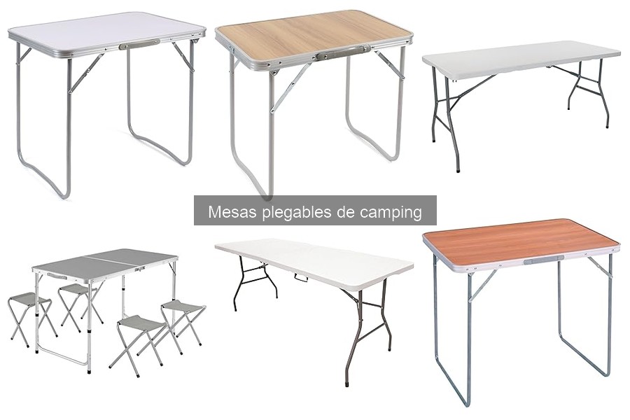 Alternativas a las mesas plegables de camping: opciones prácticas