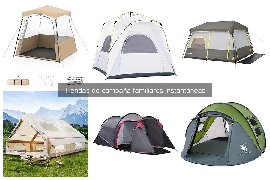 Alternativas a las tiendas de campaña instantáneas familiares