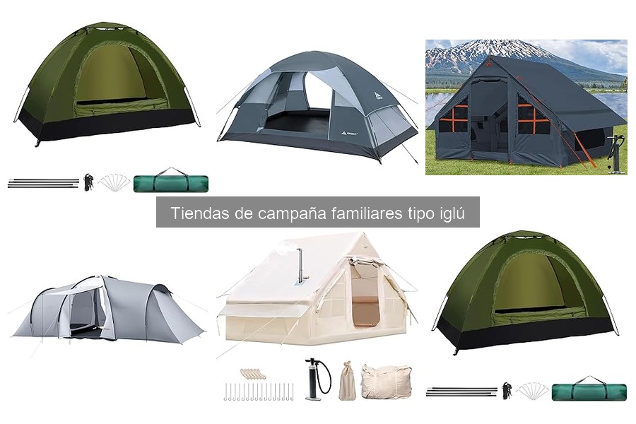 Alternativas a las tiendas iglú para camping familiar