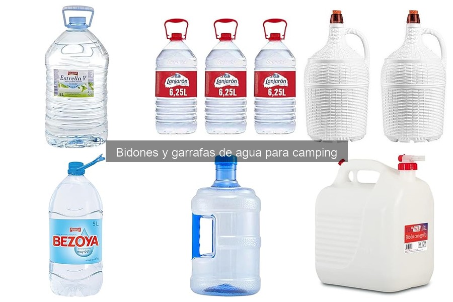 Alternativas a los bidones de agua para camping