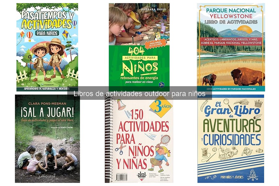 Alternativas a los libros de actividades outdoor para niños
