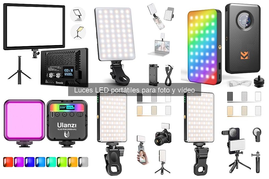 Alternativas a luces LED portátiles en fotografía