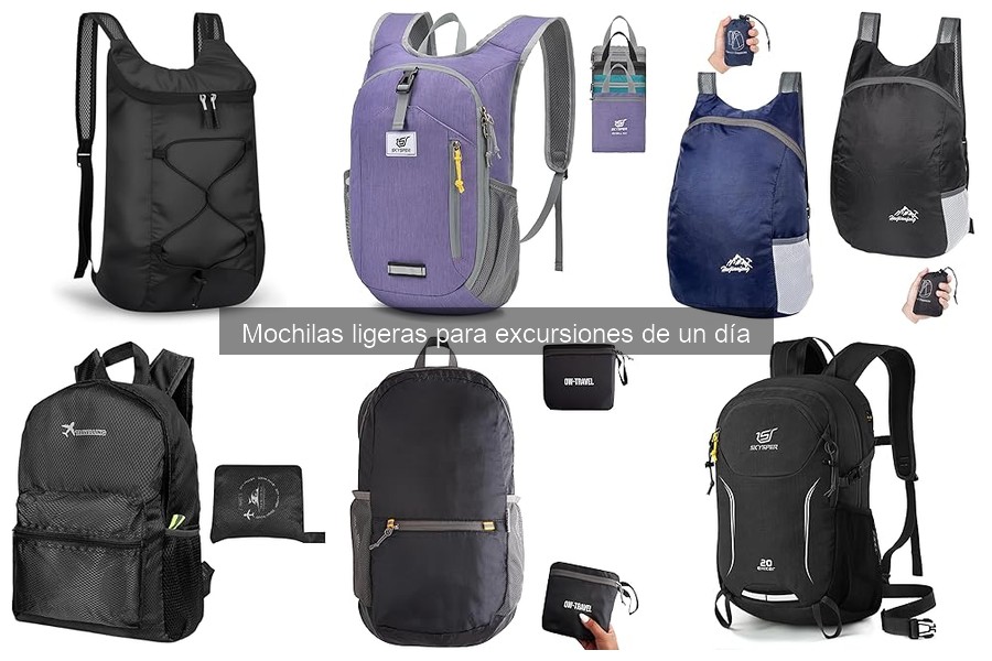 Alternativas a mochilas ligeras para excursiones de un día