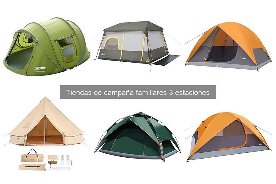 Alternativas a tiendas de campaña familiares de 3 estaciones