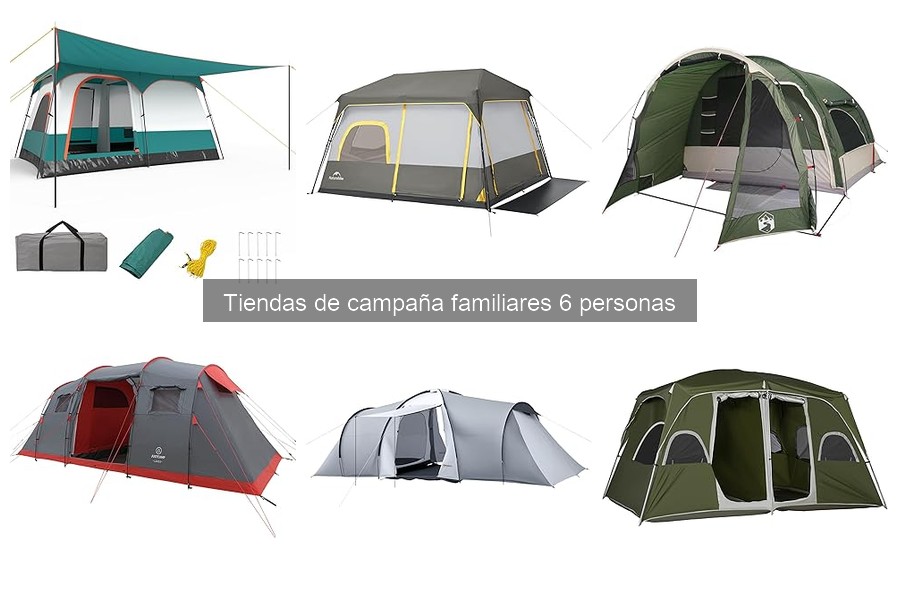 Alternativas a tiendas de campaña familiares de 6 personas