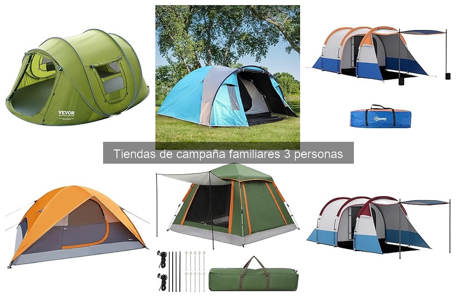 Alternativas a tiendas de campaña familiares para 3 personas