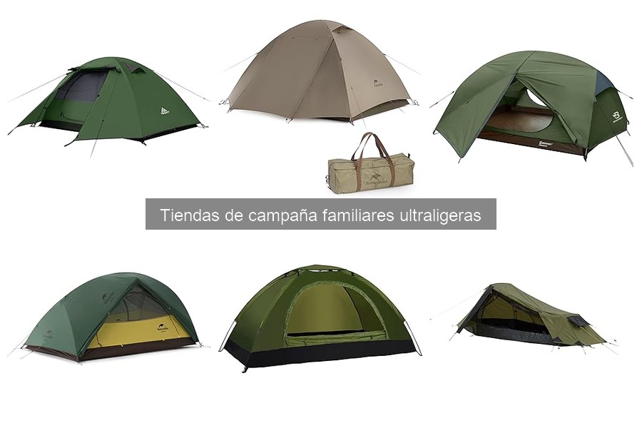Alternativas a tiendas de campaña ultraligeras para familia