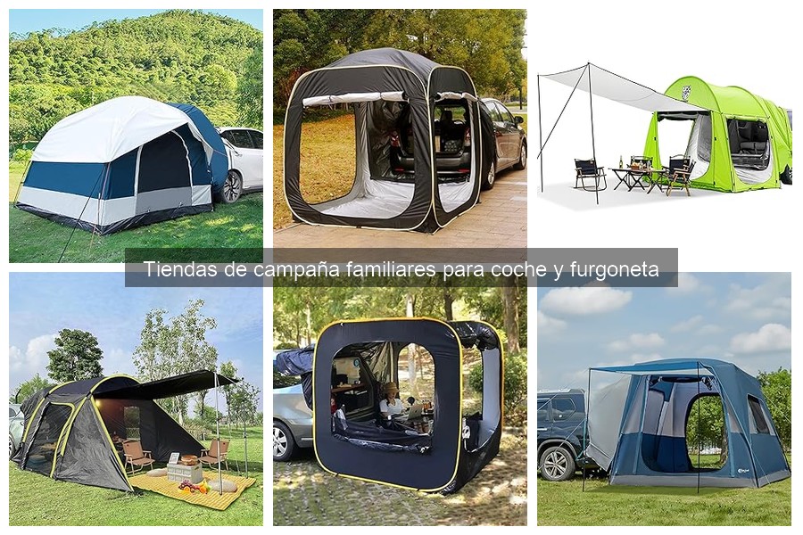 Alternativas a tiendas de campañas familiares para coche y furgoneta