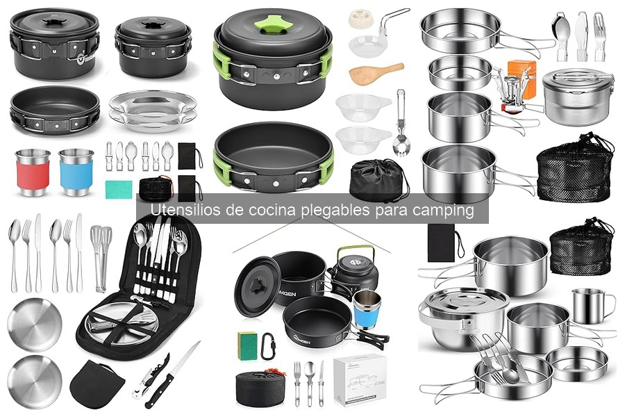 Alternativas a utensilios de cocina plegables para camping