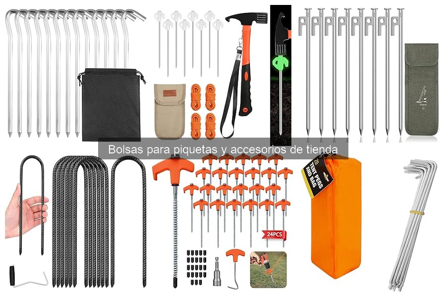 Alternativas creativas a las bolsas para piquetas de tienda