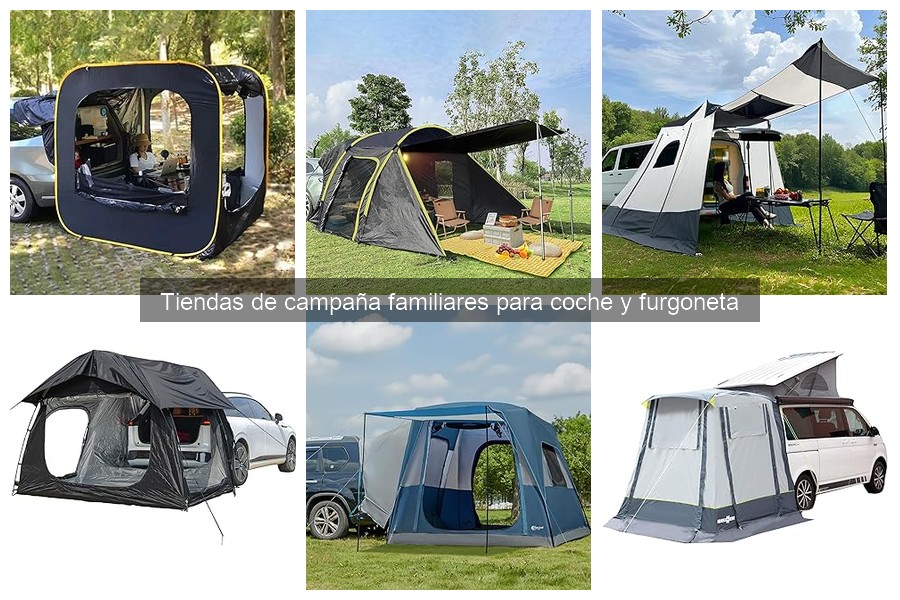 Características Clave de Tiendas de Campaña Familiares para Coche