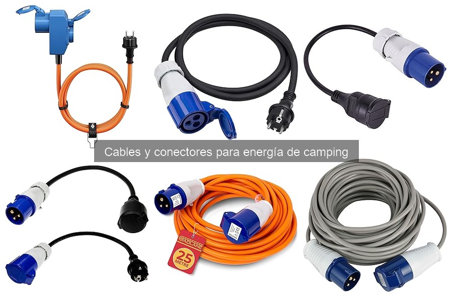 Características de cables de energía para camping