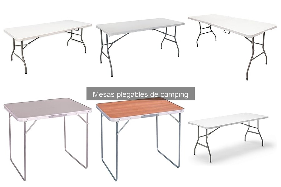 Características esenciales de mesas plegables de camping