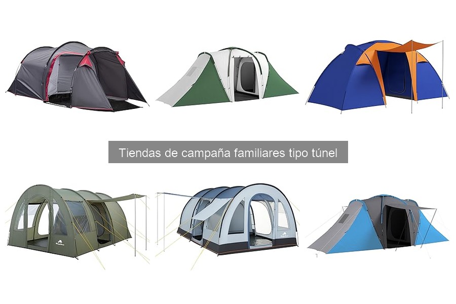Características esenciales de una tienda de campaña familiar túnel