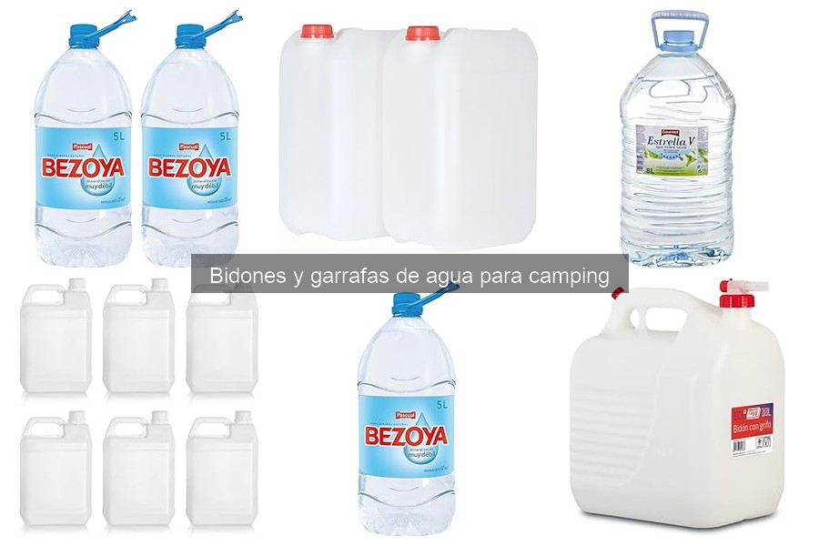 Cómo elegir bidones de agua aptos para alimentos en camping