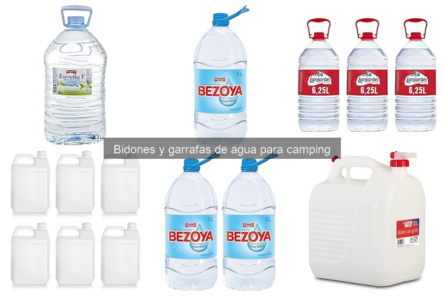 Cómo elegir el tamaño ideal de un bidón de agua para camping