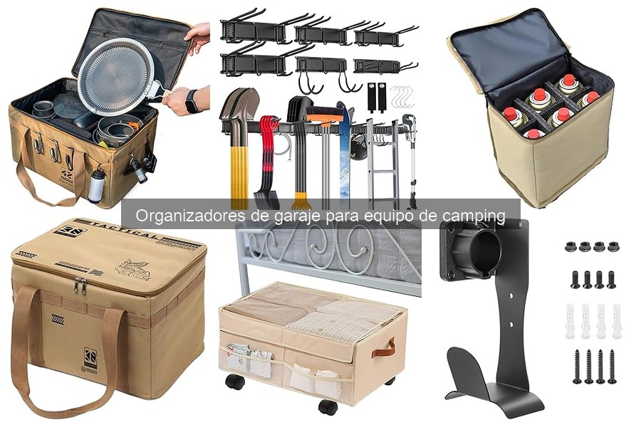 Cómo instalar un organizador de garaje para equipo de camping