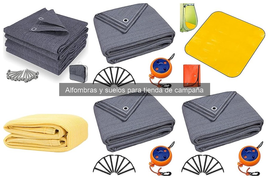 Cómo instalar una alfombra en una tienda de campaña
