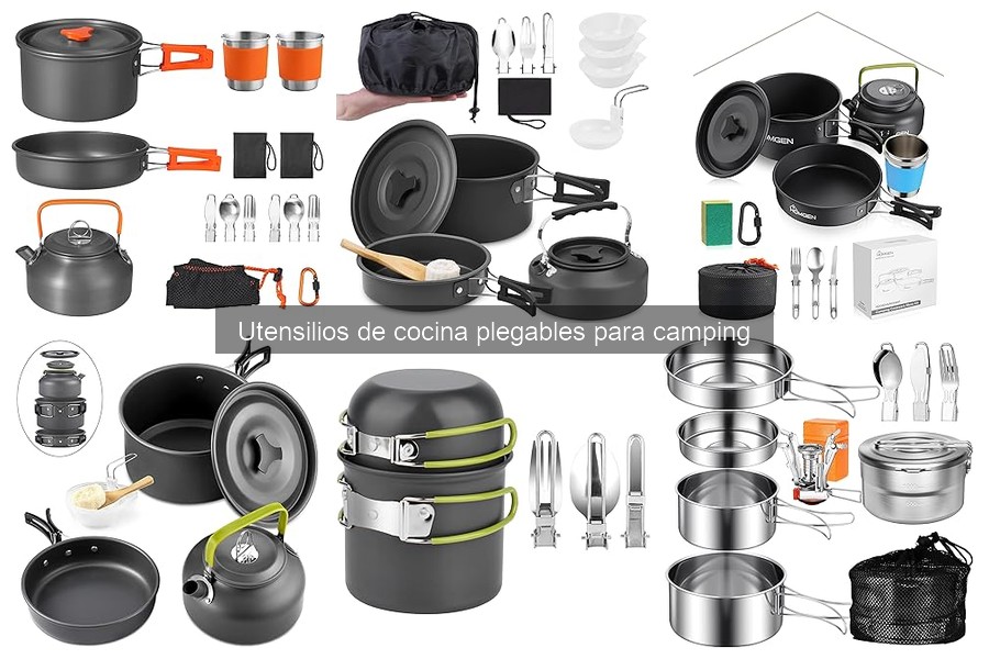 Cómo limpiar y mantener utensilios de cocina plegables para camping