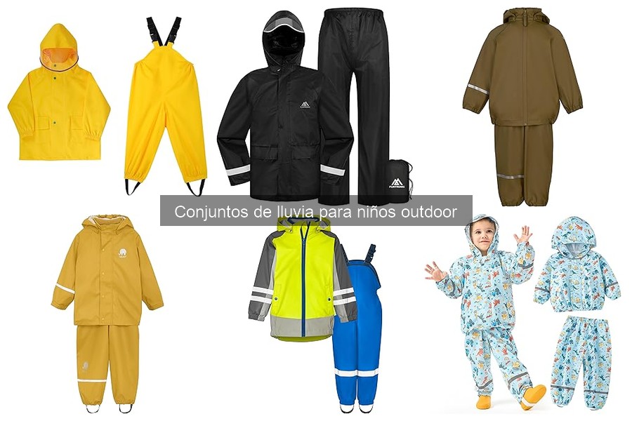 Cómo mantener y limpiar un conjunto de lluvia para niños