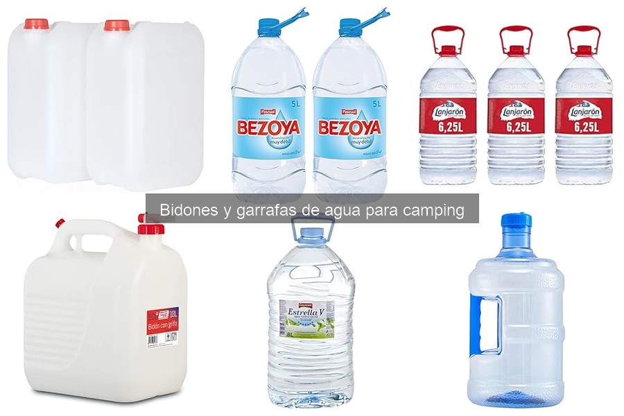Comparativa de bidones de agua para camping: marcas y precios