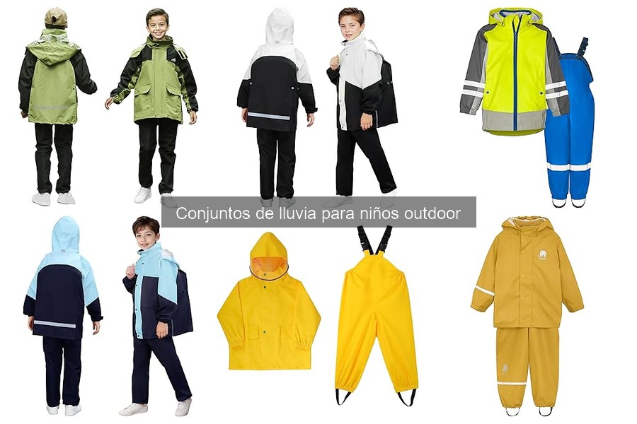 Comparativa de conjuntos de lluvia para niños: Mejores marcas