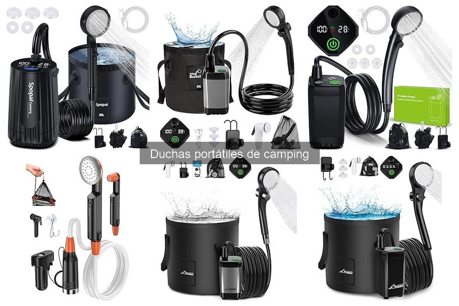 Comparativa de duchas solares y eléctricas para camping