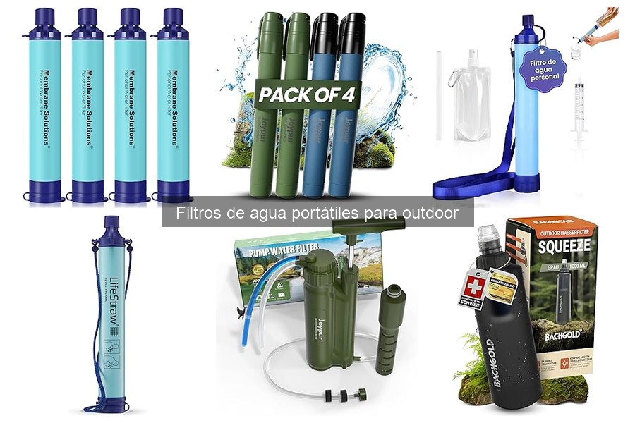Comparativa de Filtros de Agua Portátiles para Outdoor
