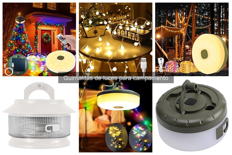 Comparativa de Guirnaldas LED vs Solares para Camping