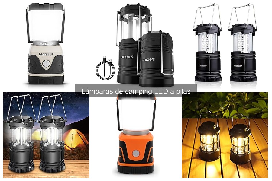 Comparativa de lámparas de camping LED a pilas