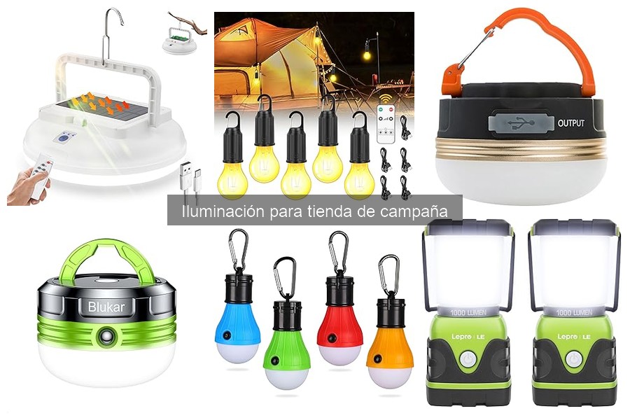 Comparativa de las Mejores Luces para Tiendas de Campaña 2023