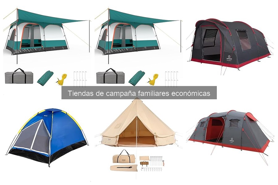 Comparativa de las Mejores Tiendas de Campaña Familiares Económicas