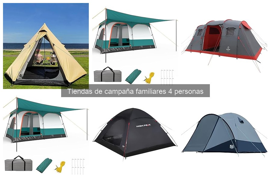 Comparativa de las mejores tiendas de campaña familiares para 4 personas